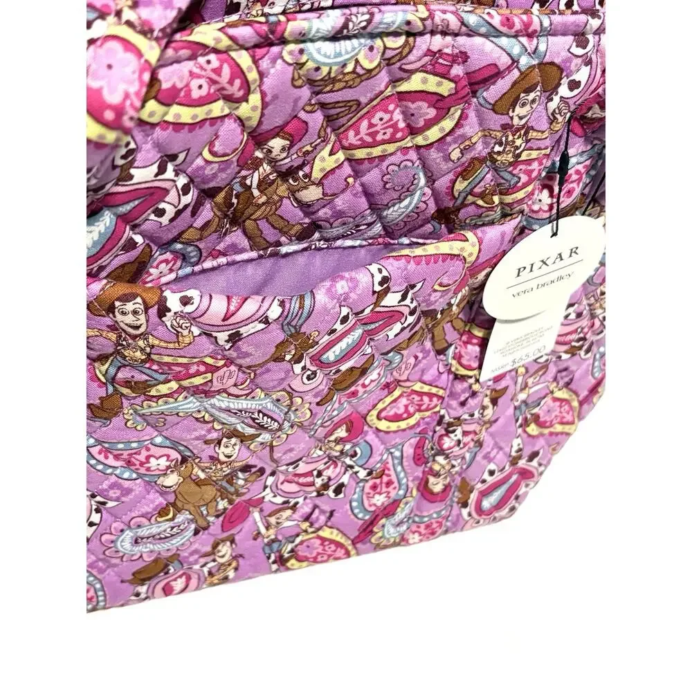 Vera Bradley Disney Pixar Toy Story Rodeo Paisley Small Vera Tote Bag Charm Set